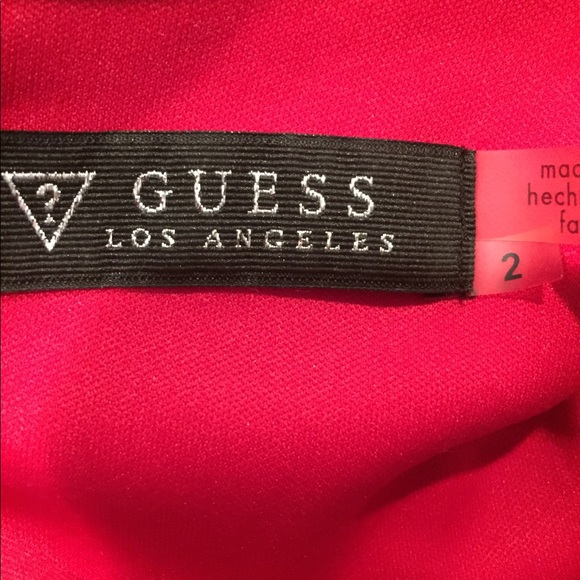 Guess Red Midi Dress - Picture 3 of 4